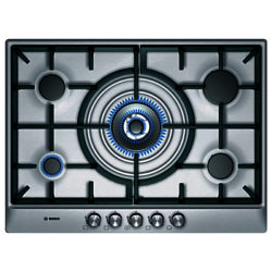 Bosch PCQ715B90E Gas Hob, Stainless Steel